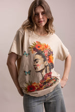 Natural Floral Graphic Short Sleeve Blue Velvet Tee 9/4/26 1407