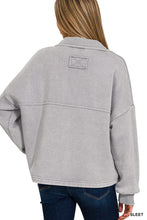 Sleet Acid Washed Fleece Cropped Zenana Shacket 8/4/26 1358