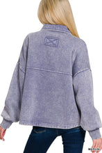Marlin Acid Washed Fleece Cropped Zenana Shacket 8/4/26 1355
