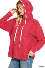 Dark Red Soft Brushed Hacci Zenana Hoodie 9/9/26 1429