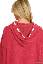 Dark Red Soft Brushed Hacci Zenana Hoodie 9/9/26 1429