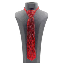 Black Bling Neck Tie Necklace