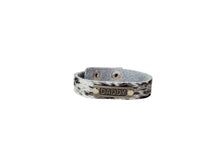 Mae Positive Inspiration Embellished Mini Cuff: Silver Best Friend / Brown Floral