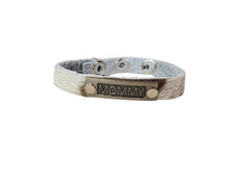 Mae Positive Inspiration Embellished Mini Cuff: Silver Best Friend / Brown Floral