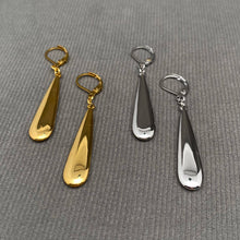 Steel Glossy Droplet 18K Gold Plated S.Steel Earrings