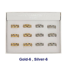 Stainless Steel Rhinestone Ring