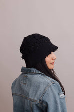 Floral Crochet Bucket Sun Hat: Natural