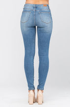 Medium Pin Tacked Skinny Judy Blue Jeans
