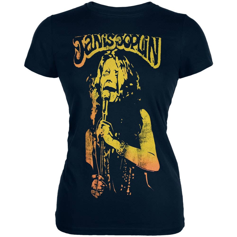Janis Joplin - Performance Women's Juniors T Shirt