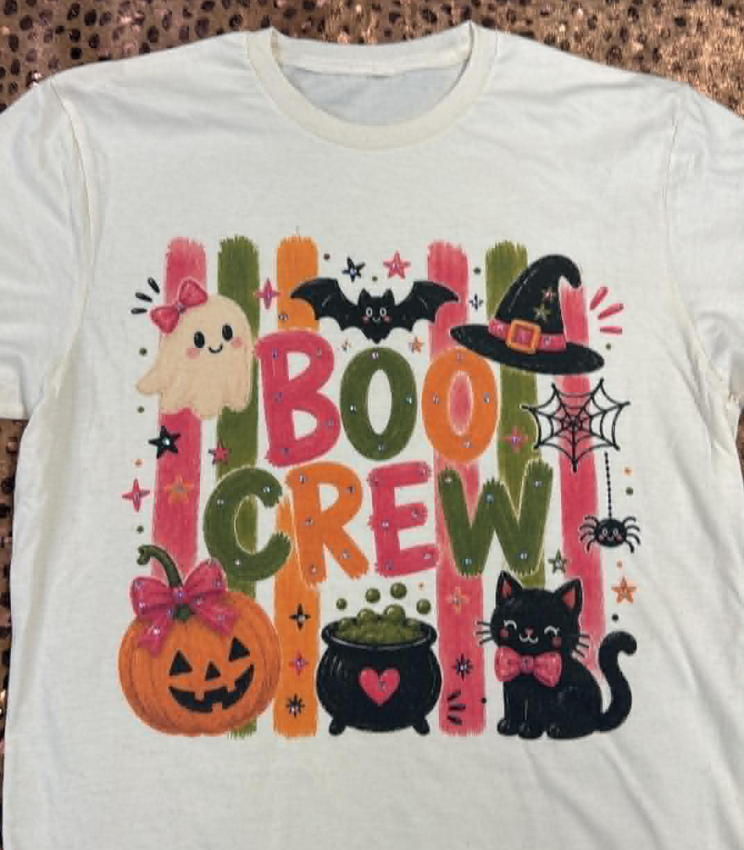 Natural Boo Crew Tee