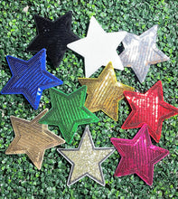 Silver Sequin Stars….Patches