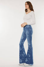 Medium High Rise Floral Flare Kancan Jeans