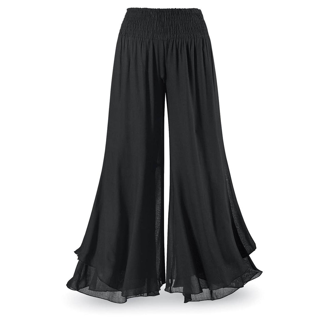 Black Layered Palazzo Pants