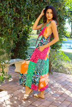 Wildflower Patchwork Sleeveless Adjustable Romper