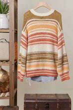 Multi Multi Stripe Color Knit Top