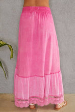Fuchsia Braided Floral Maxi Venti Skirt
