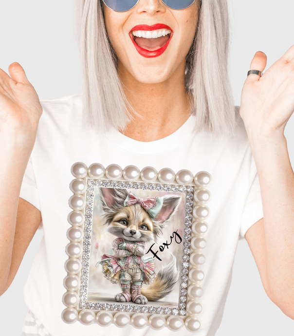 Natural Foxy Fox Tee