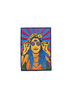 Psychedelic Hippy Chick Patch