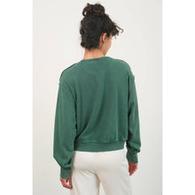 Drop Shoulders Crewneck HYFVE Sweatshirt: Dark Green
