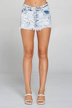 Acid Wash High Rise Acid Washed Denim I&M Shorts