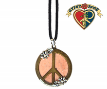 Peace Sign Daisy Necklace