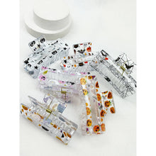 Printed Halloween Theme Hair Claw Clip: MIX COLOR / ONE(12)