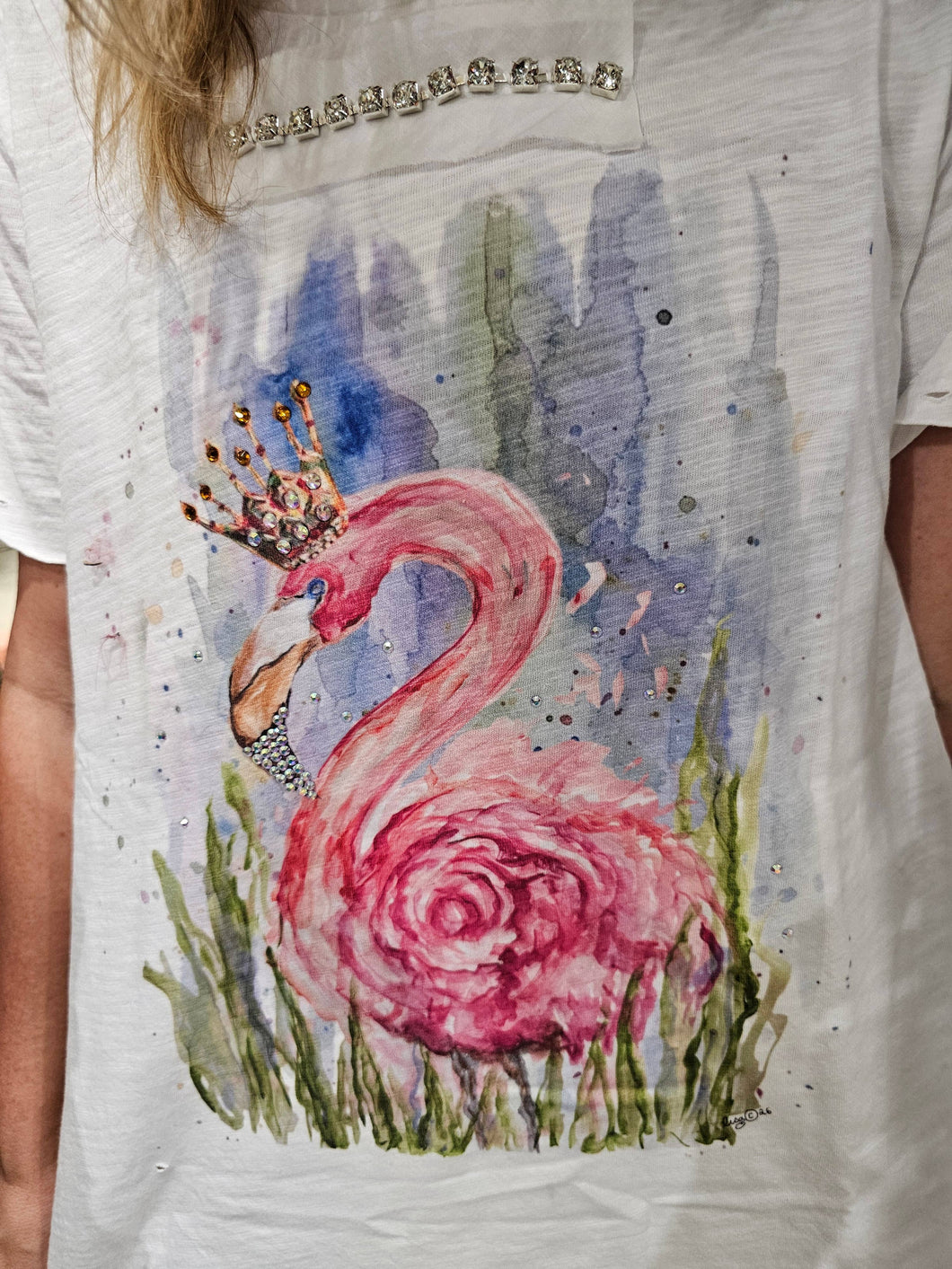 Flamazing Tattered Rare Bird Tee