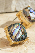 Silver Acrylic Stud Earrings