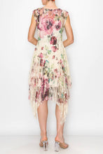 Big Rose Sleeveless tiered all lace dress