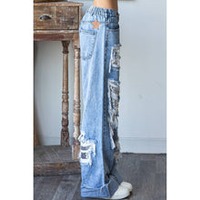 Denim Washed Distressed Sequince Oli+Hali Jeans