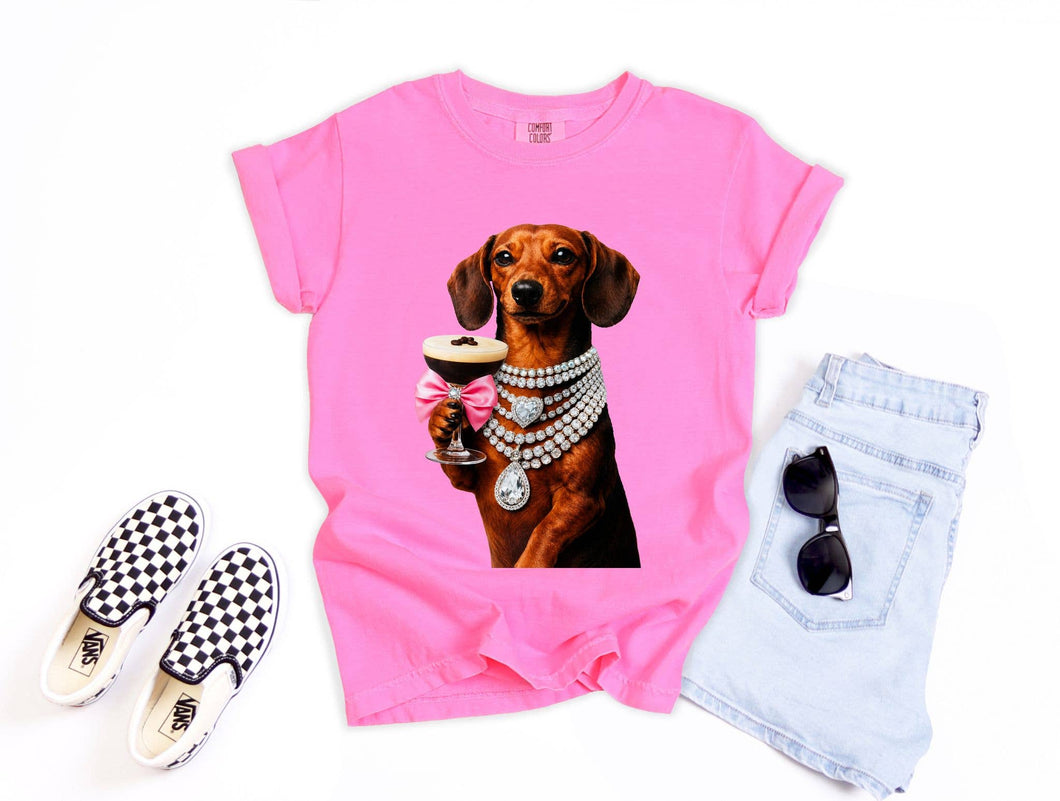 Pink Boujee Weenie Graphic Tee