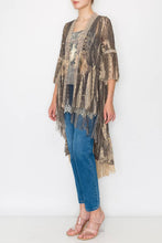Taupe Rodeo All Lace Cardigan