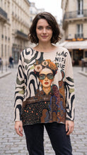 Multicolor Cosy Frida Magnifique Printed Sweater