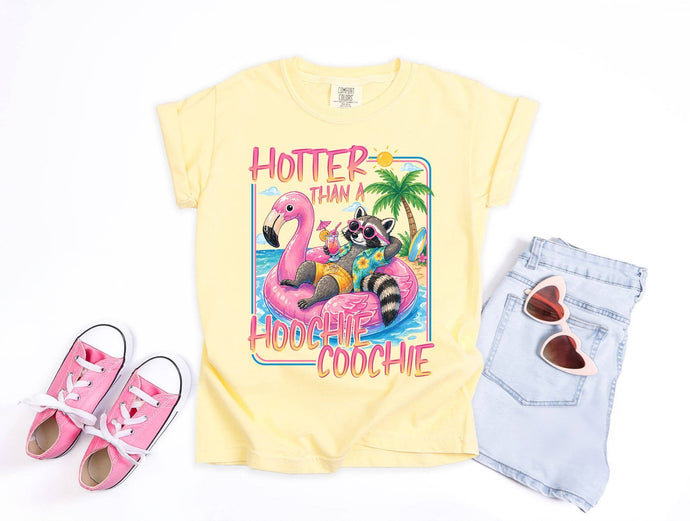 Butter Hotter Than A  Flamingo Graphic Tee