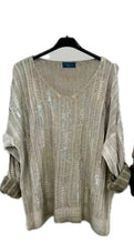 Safari Silver Foil V-neck Top