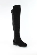 Black Over Knee Riding Boots
