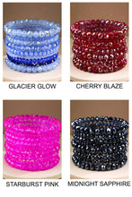 Glass Bead 9 Set Bracelet: BL-GLACIER GLOW