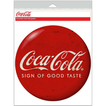 Coca-Cola Sign of Good Taste Wall Decal 50s Style Distressed