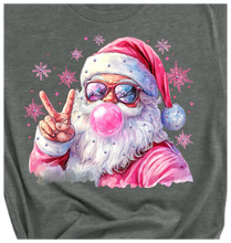 Natural Bubble Santa Rhinestone Graphic Tees
