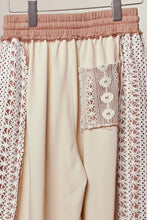 Multi Lace Accents Patchwork Maxi Pants