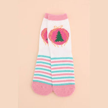Multi Pastel Christmas Cozy Socks