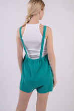 Burnt Orange Mineral Washed Double Gauze Overall Romper
