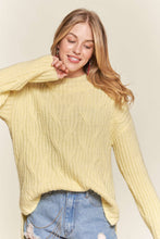 Yellow Hi Low Hem Comfy Sweater