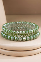 Sunrise 3 Strand Glass Bead Bracelet Set