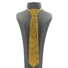 Black Bling Neck Tie Necklace