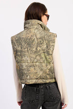 Olive Tan Camo Puffer Vest