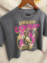 Charcoal Urban Cowboy Austin Texas Bash Relaxed Crop T-shirt