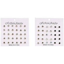 12pk Tiny 30 Pcs Stud Earrings Set