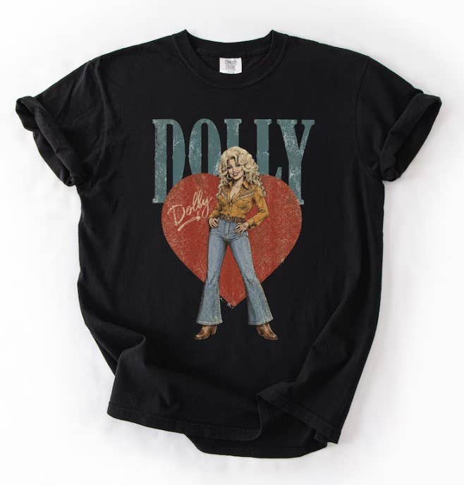 Black Dolly Parton Memorial Shirt