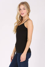 Black Plus Spaghetti Strap Camisole Tank Top
